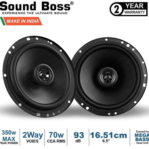 Sound Boss SB-CX-61SI Premium 2 Way 6.5 Inch 70 Watts RMS Coaxial Car Speaker