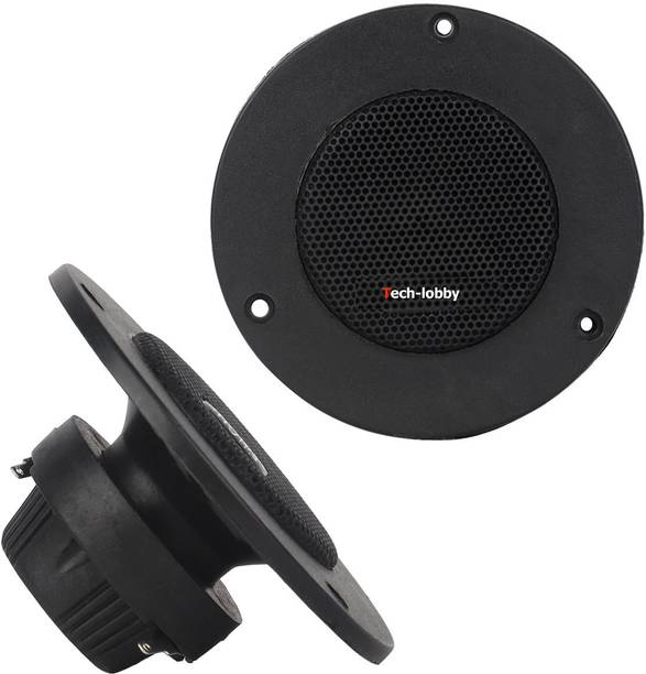 TECH-LOBBY Cura 600W– Universal Car Audio Speaker Set (2pcs), High-Frequency Dome Design Unique Tweeter Car Speaker