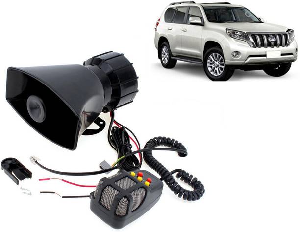 Selifaur 12 Volt Electric Air Horn Siren Speaker With Mic 7 Tone Sound Siren Hooter/Ambulance/Siren/Traffic Sound For Land Cruiser Prado Component Car Speaker