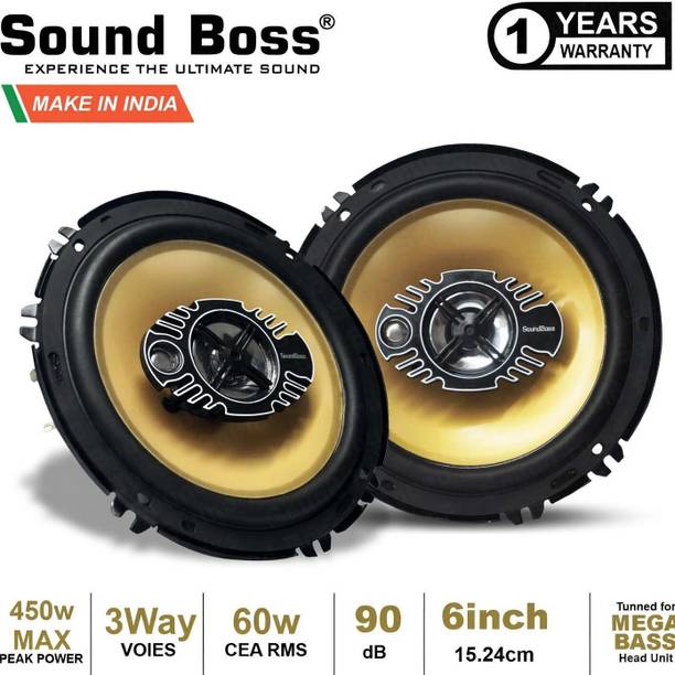Sound Boss Gold Series SB-675GS 6 Inch 3-Way Coaxial Car Speaker