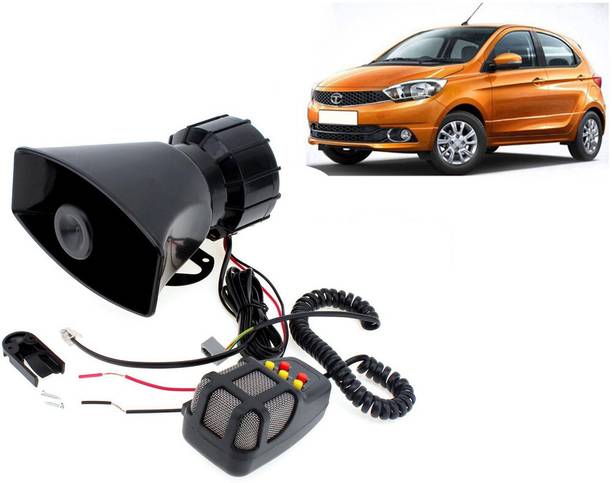Selifaur 12 Volt Electric Air Horn Siren Speaker With Mic 7 Tone Sound Loud Car Siren Hooter/Ambulance/Siren/Traffic Sound For Zica Component Car Speaker