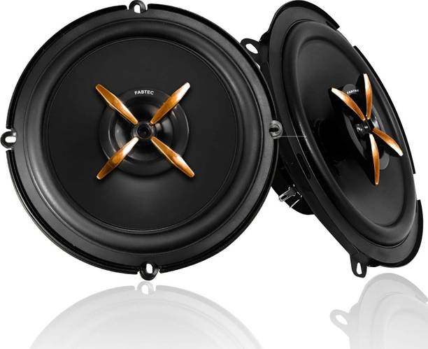 FABTEC 6 Inch 3-Way Coaxial Car Speakers (Set of 2) 80W RMS/320W Peak Power, 4 Ohm Full-Range Stereo Audio Coaxial Car Speaker