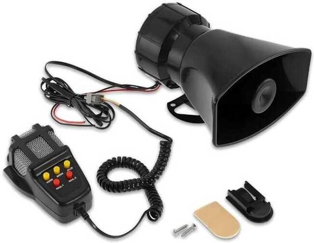 Laxmii 7 Tone LAAXMII 7 Tone Siren Horn With Mic Tweeter Car Speaker
