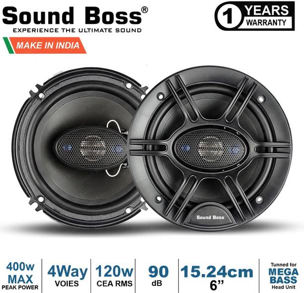 Sound Boss SBTX660 6"Inch 4Way 400W MAX Coaxial Car Speaker