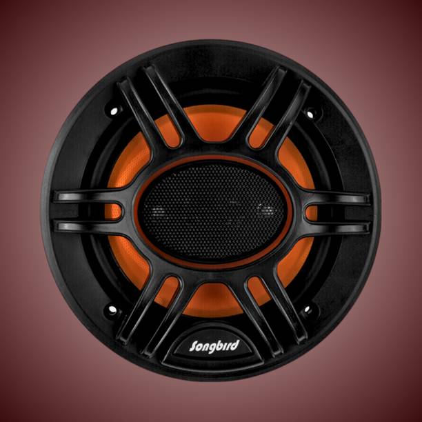 songbird 6 Inch Max 3 Way Door Speaker Inbuilt Tweeter 2 Piece in Box with Grill & Jaali A32-SB-B660S Coaxial Car Speaker