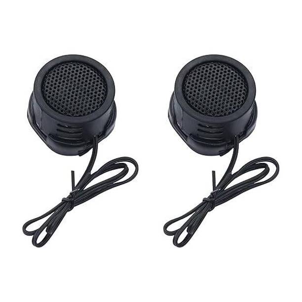 KAXTANG Tweeter 1.5-inch 240 Watts Max Dome Tweeters with Mounting Kit Angle, BLACK, Surface Set of 2 Tweeter Car Speaker 0400DOMETETR Tweeter Car Speaker