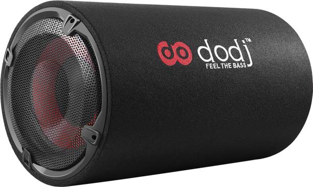 DODJ DSR12 12 inch Active Round Car Bass tube With Inbuilt Imported Amplifier Subwoofer