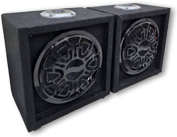 PDS AUDIO POWERBASS 8 INCH WOOFER BOX WITH TWEETER | 450W | 4 OHM (SET OF 2) Subwoofer