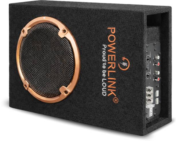 Powerlink 8 Inch Output Underseat Subwoofer Output Power with adjustable sound control with in built Amplifier (PMPO - 4400W) Subwoofer