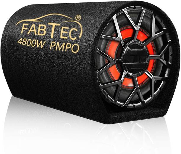 CARZEX 10 Inch Active Super Bass Tube Subwoofer for Car Subwoofer with Inbuilt Amplifier Powerful Audio and Deep Bass 4800W Subwoofer