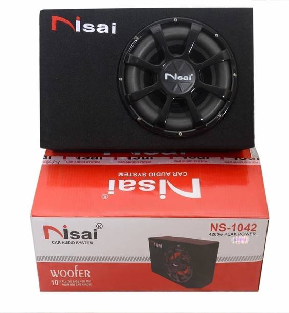 NISAI NS-1042 10 Inch Sub woofer Active Bass Tube Subwoofer Speaker Music System 10 Inch 4200 watt , Active Bass Tube Speaker/ Subwoofer