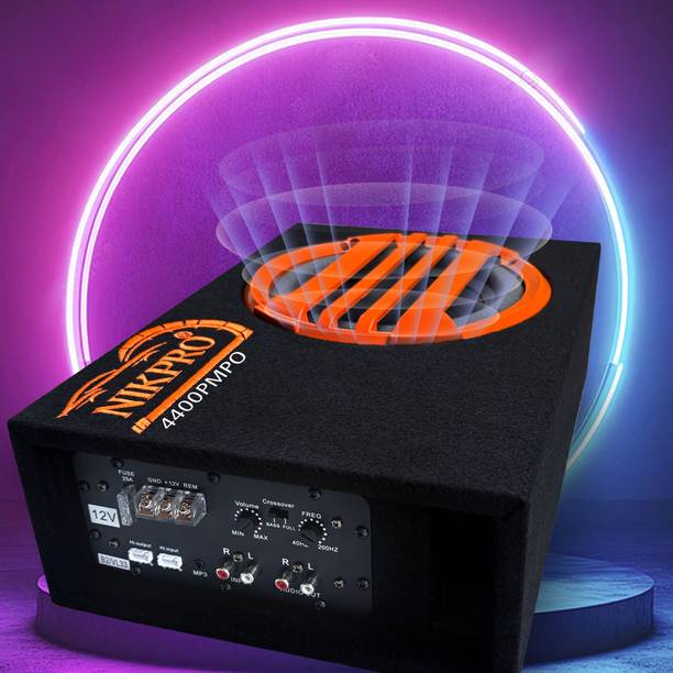 NIKPRO Under Seat Car Subwoofer Bass tube 8 Inch High Quality Sound With Loud & Clear Voice Subwoofer