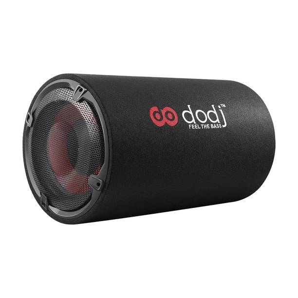 DODJ DSR12 12 inch Active Round Car Bass tube With Inbuilt Imported Amplifier Subwoofer