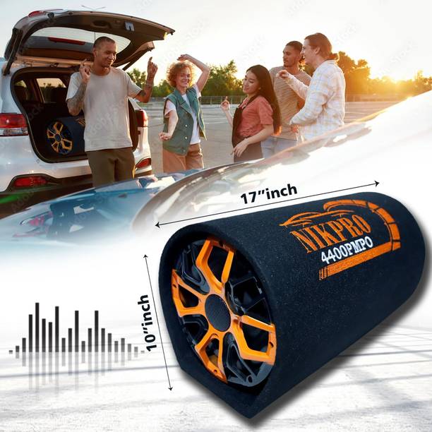 NIKPRO Car Bass Tube Active Subwoofer for Cars 8 Inch Plug and Play Car Bass Tube with a built-in amplifier Subwoofer