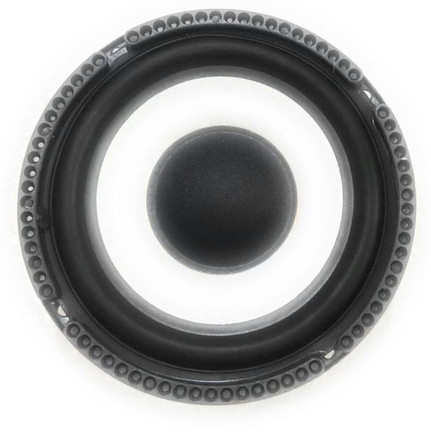 Biggtone 6" Sparkle Woofer Speaker for Cars | Enhanced Bass Output Black & Silver Subwoofer