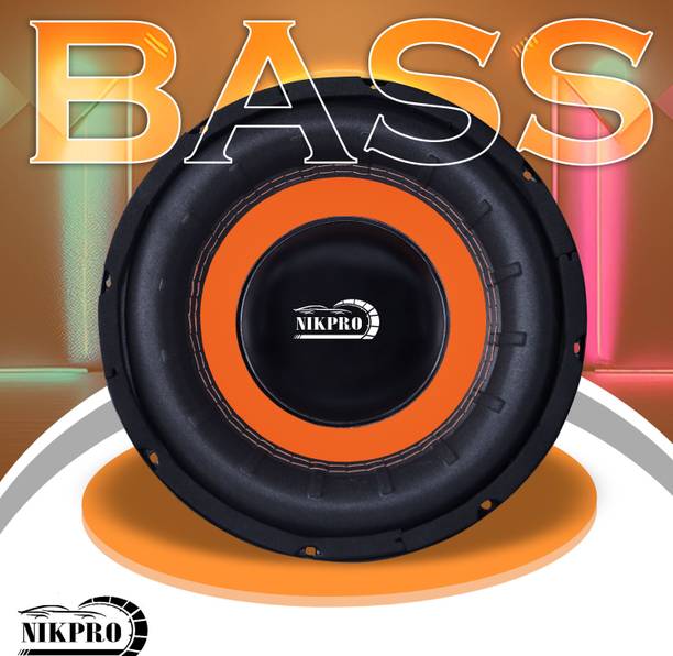 NIKPRO 10-Inch High-Power Subwoofer for Car, Home & Home Theater Systems 10-Inch High-Performance Subwoofer with 250W RMS Output, 1000W Peak Power Subwoofer