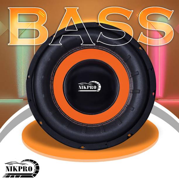 NIKPRO 10-Inch High-Power Subwoofer for Car, Home & Home Theater Systems 10-Inch High-Performance Subwoofer with 250W RMS Output, 1000W Peak Power Subwoofer