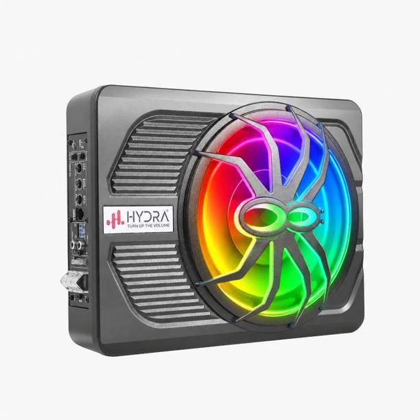 Hydra HY-10MH-HE-BLU Dual coil Spider 10 Inch Metal Underseat RGB Light 2400W Powerful Bass Subwoofer