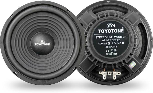 TOYOTONE (Pack of 2) 8" Inch 40 WATTS RMS 4 OHMS Cotton Cone Form Edge WOOFER Speaker (WINNER-SERIES-WOOFER) That is Covered with Sheild BACKCOVER Subwoofer