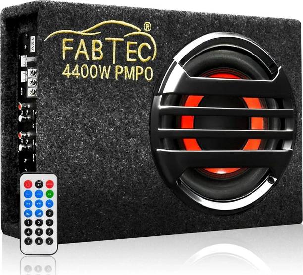 FABTEC 8 Inch Underseat Active Subwoofer Bass Tube with USB, FM & Bluetooth for Cars 8 Inch Underseat Active Subwoofer Bass Tube with USB, FM & Bluetooth for Cars Subwoofer