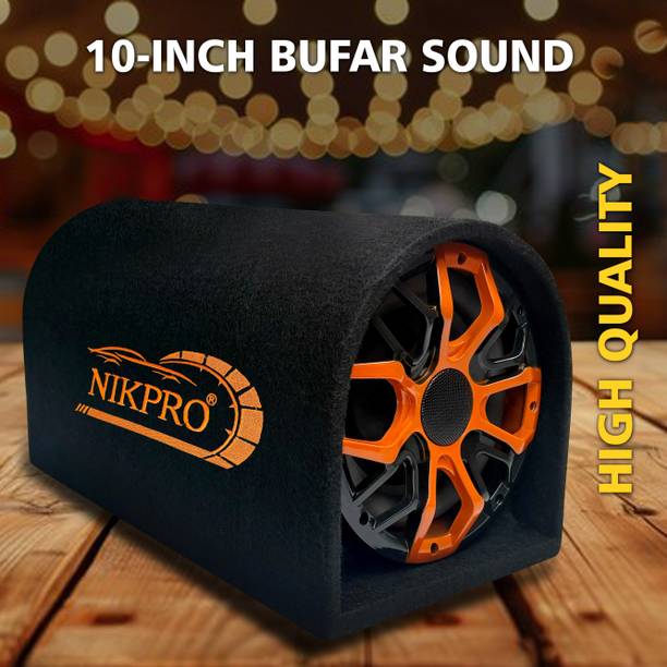 NIKPRO Bass Tube Subwoofer for Cars 10 Inch Plug and Play 10 inch Car Bass Tube with a built-in amplifier Subwoofer