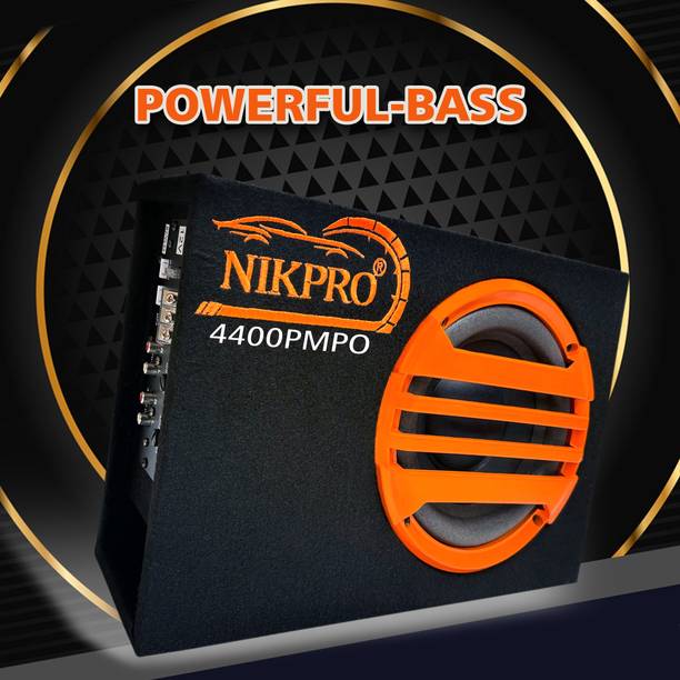 NIKPRO 8 Inch Under Seat Subwoofer Car Bass Tube Built-in Amplifier Car Bass Tube With 4400W Peak Power Subwoofer
