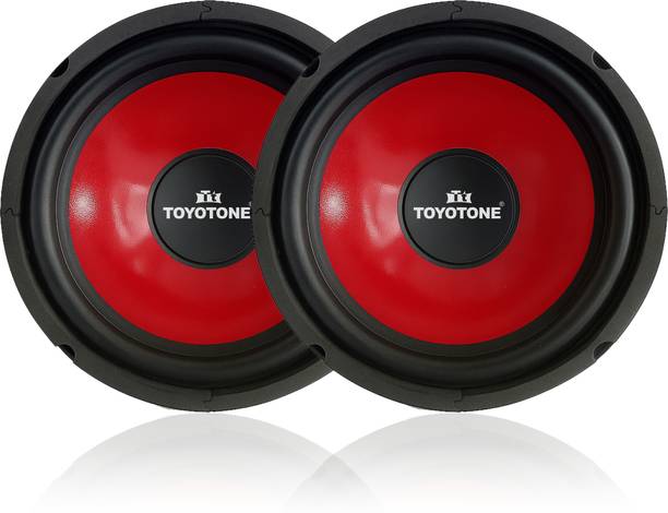 TOYOTONE 8" Inch HI-FI Woofer Speaker (Pack of 2)| Rainbow Deluxe Series | Copper Coil of 4 Ohms | 90x17 Magnet | 40 Watt for Car and Home Audio System (RED) Subwoofer