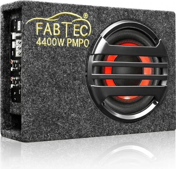 FABTEC UNDER SEAT CAR BASS TUBE 8 INCH Plug and Play Bass Tube (Built-In Amplifier) Subwoofer
