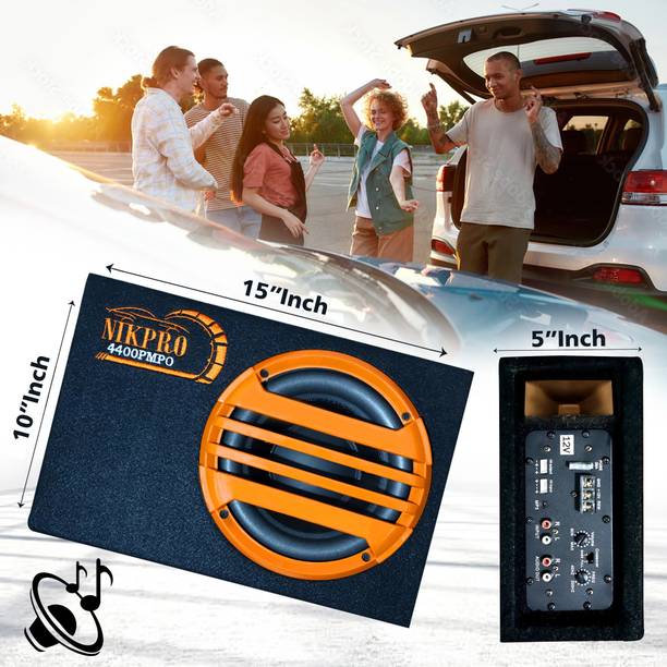 NIKPRO Car Under Seat Active Subwoofer Bass Tube for Cars 8 Inch Built-in amplifier car bass tube Subwoofer