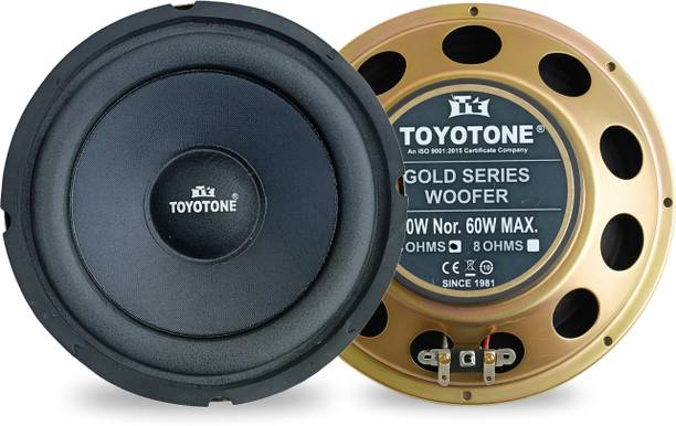 TOYOTONE (Pack of 2) 8" Inch HI-FI Woofer Speaker | Copper Coil of 4 Ohms | Form Woofer | 90x17 Magnet | 60 Watt for Car and Home Audio System Subwoofer