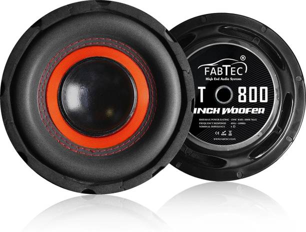 FABTEC 8 Inch Subwoofer with 150W RMS, 4-ohms with 600W Peak Power for Automotive 8 Inch Subwoofer for Car 90dB Bass Audio Single Magnet, Car Audio System Subwoofer
