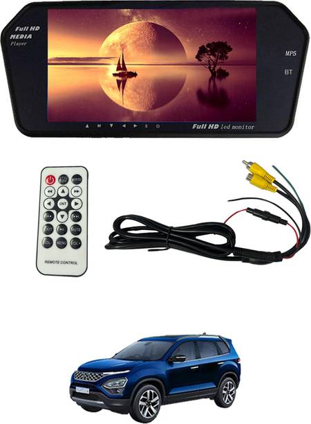 MSNP 7inch Full HD Bt Rearview LED Monitor screen with Remote/USB/FM/AV/MP3/TF 233 Black LCD