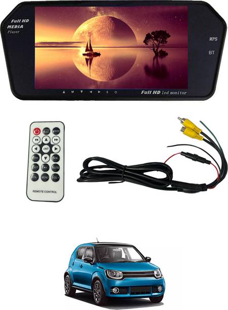 MSNP 7inch Full HD Bt Rearview LED Monitor screen with Remote/USB/FM/AV/MP3/TF 148 Black LCD