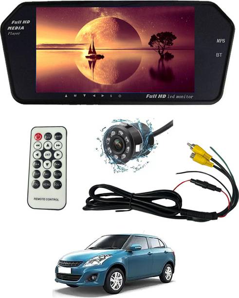 MSNP 7inch BT Monter Screen With HD Revice Camera & remote Universal For Car 256 Black LED
