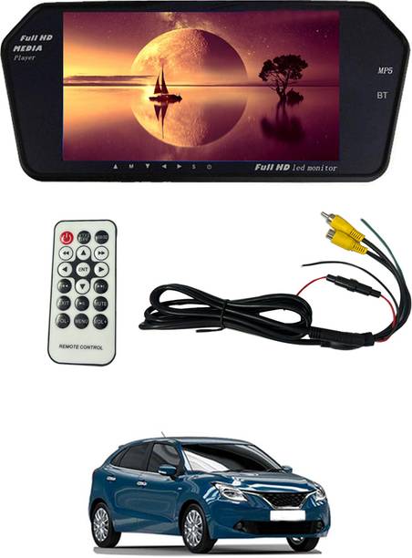 MSNP 7inch Full HD Bt Rearview LED Monitor screen with Remote/USB/FM/AV/MP3/TF 32 Black LCD