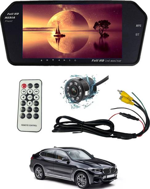 MSNP 7inch BT Monter Screen With HD Revice Camera & remote Universal For Car 312 Black LED