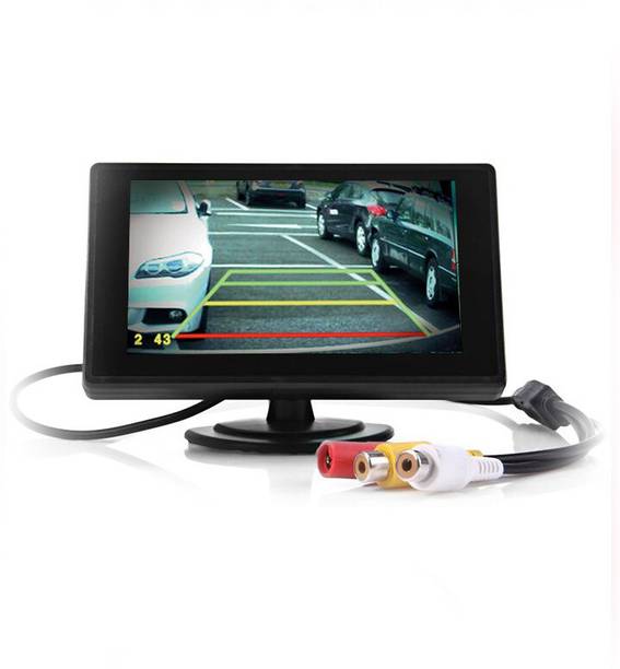 SARRA TFT LCD Screen Rear-View Stand Security TFT Monitor Black LCD