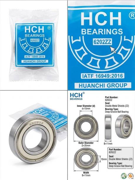 HCH 6202ZZ Double Shield Ball Bearing | High-Speed Bearing for Motors & Pumps Wheel Bearing
