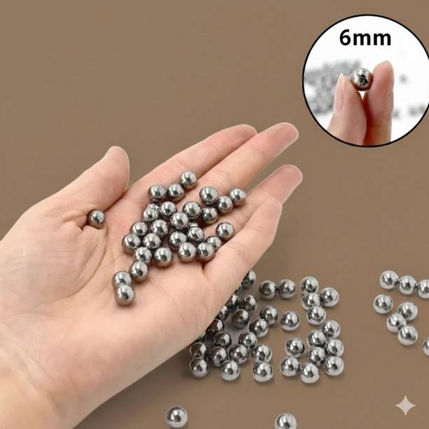 Maskman 100pcs 6mm Silver Bearing Balls – Steel Balls for Cycle Bearings & More Wheel Bearing