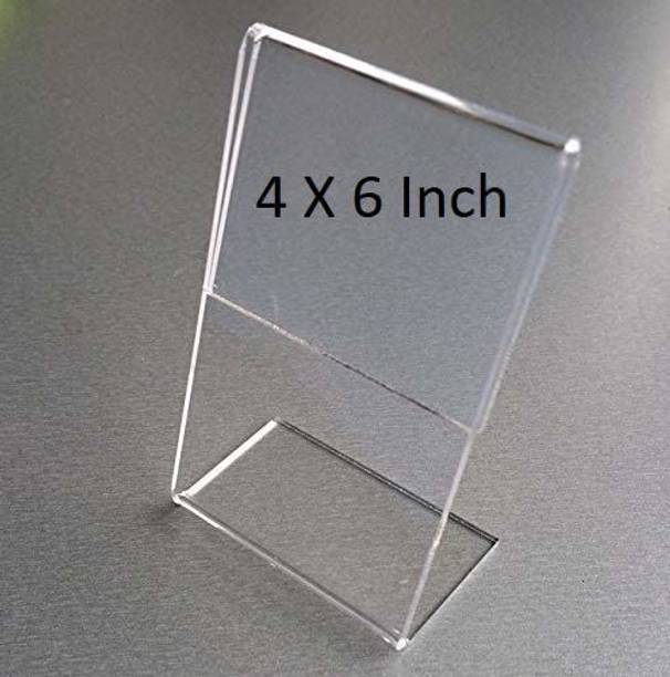 Leplion Acrylic QR Code Display Stand Paper Holder and Sign Holder Stand Card Display Stand