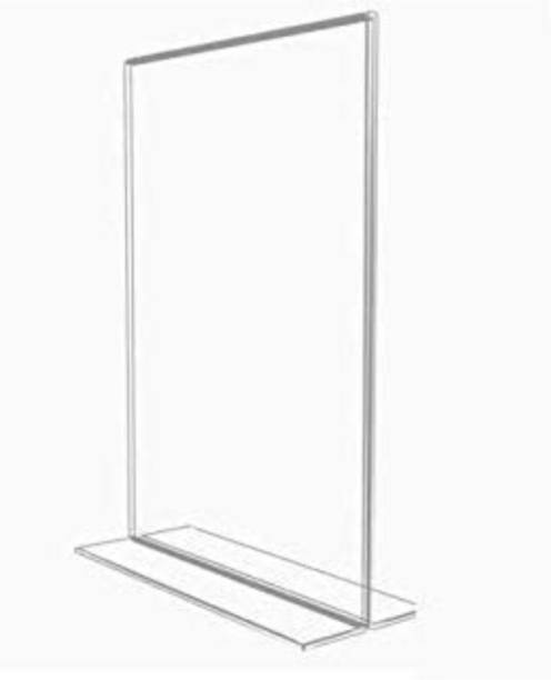 smyalifox Acrylic Sing Holder Size (A4) 8.5x11 Inch Double-Sided Desktop Display Holder Card Display Stand