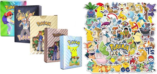 AncientKart Latest New Pokemon waterproof 25 cards with 25 Stickers