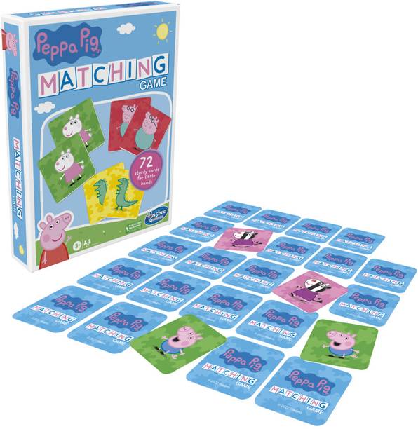 HASBRO GAMING Peppa Pig Matching Game, Fun Preschool Game for 1+ Players