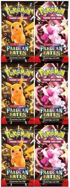 Gift Collection 48 PCS Of Scarlet & Violet Paldean Fates Super Rare Booster Playing Cards Game