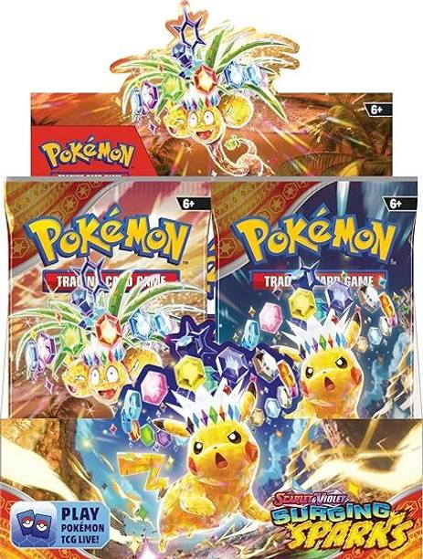 CrazyBuy Pokemon TCG Latest Series: Scarlet & Violet—Surging Sparks Booster Box (36 PCS)