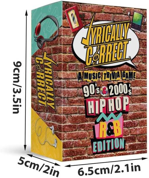 Zuuluzrs 90s & 2000s Hip Hop Music Trivia Lyrically Correct Card Game