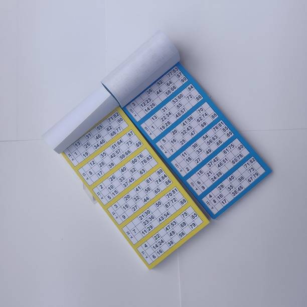 Tambola Tickets Delux Quality 600 Tickets tambola book, unique Design Big Size Tickets . Set of 2 Pads (600 tickets Each, Total 1200 Tickets)