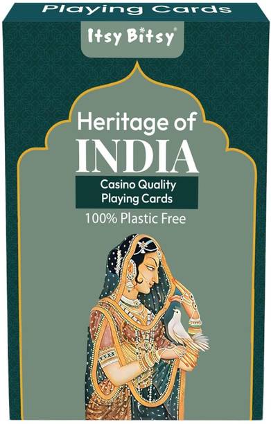LITTLE BIRDIE Heritage of India Playing Cards | Royal Lady Design | 1 Pack