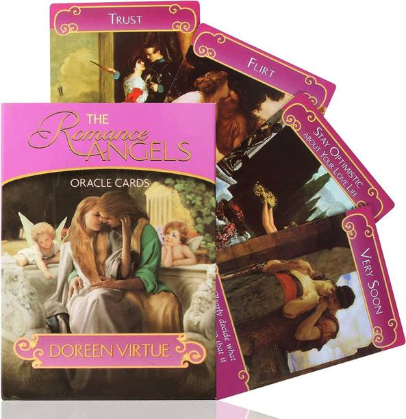 Naitrafall Oracle Card Game Deck,The Romance Angels Tarot, 44 Hologram Tarot Oracle Deck