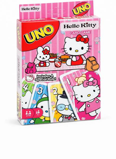Zuigo UNO HELLO KITTY CARD Game Play with KIDS Family and Friends.
